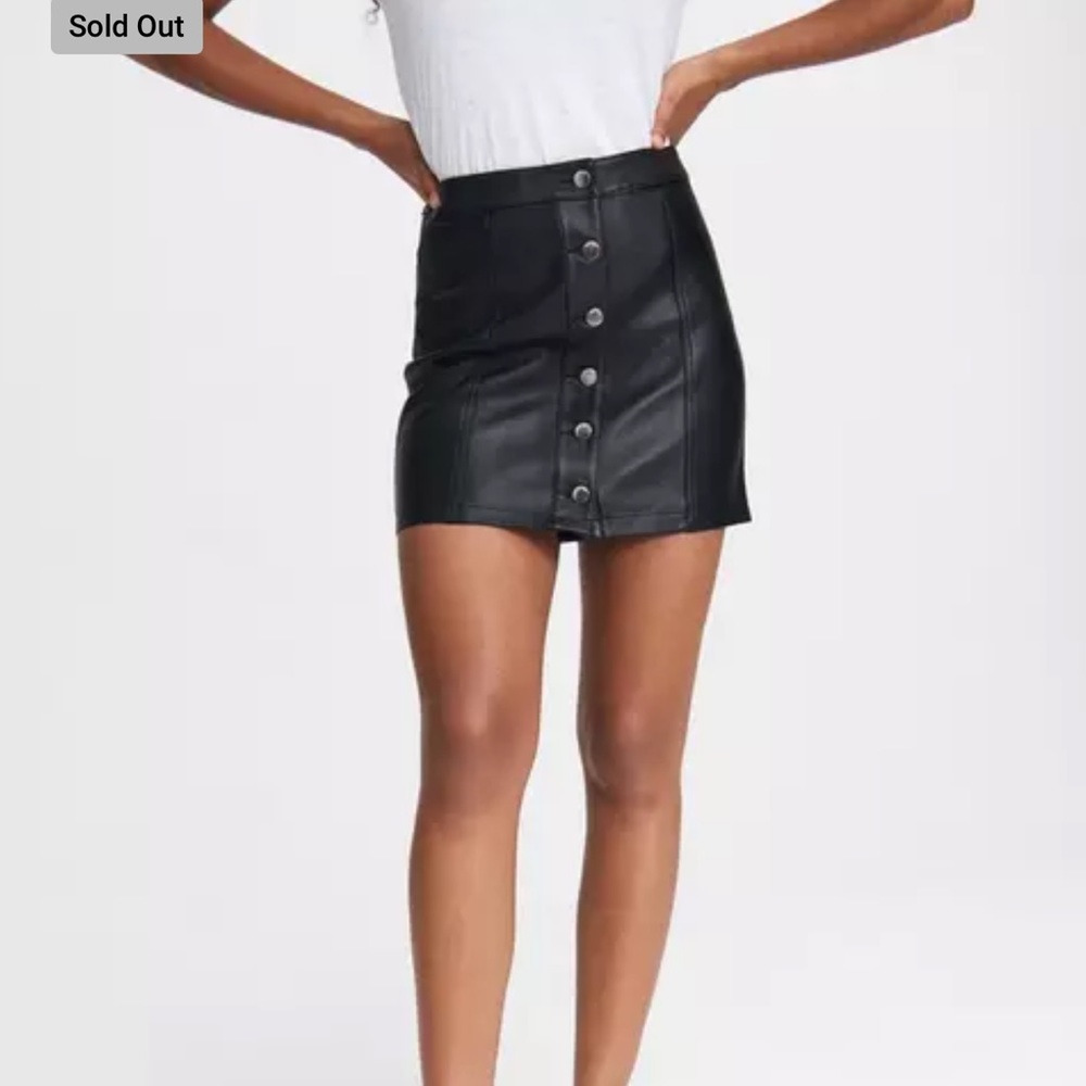 Rag and Bone New York skirt lamb leather